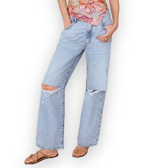 Anthropologie Pilcro The Joey High-Rise '90s Slouch Straight Jeans - Picture 13 of 13